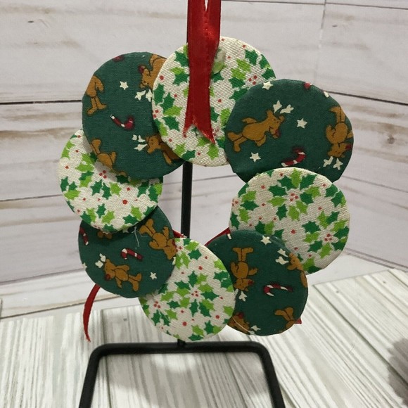 Lot of Farm House Homemade Christmas Tree Ornaments plastic canvas, misc - Picture 15 of 16